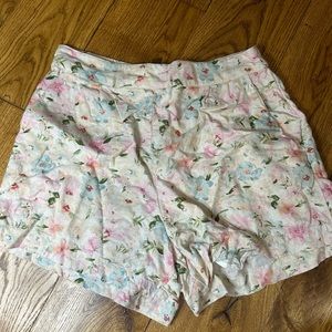 Abercrombie pastel floral shorts